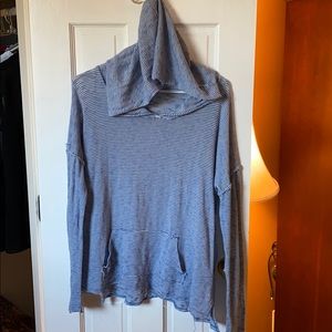 Lightweight distressed hoodie